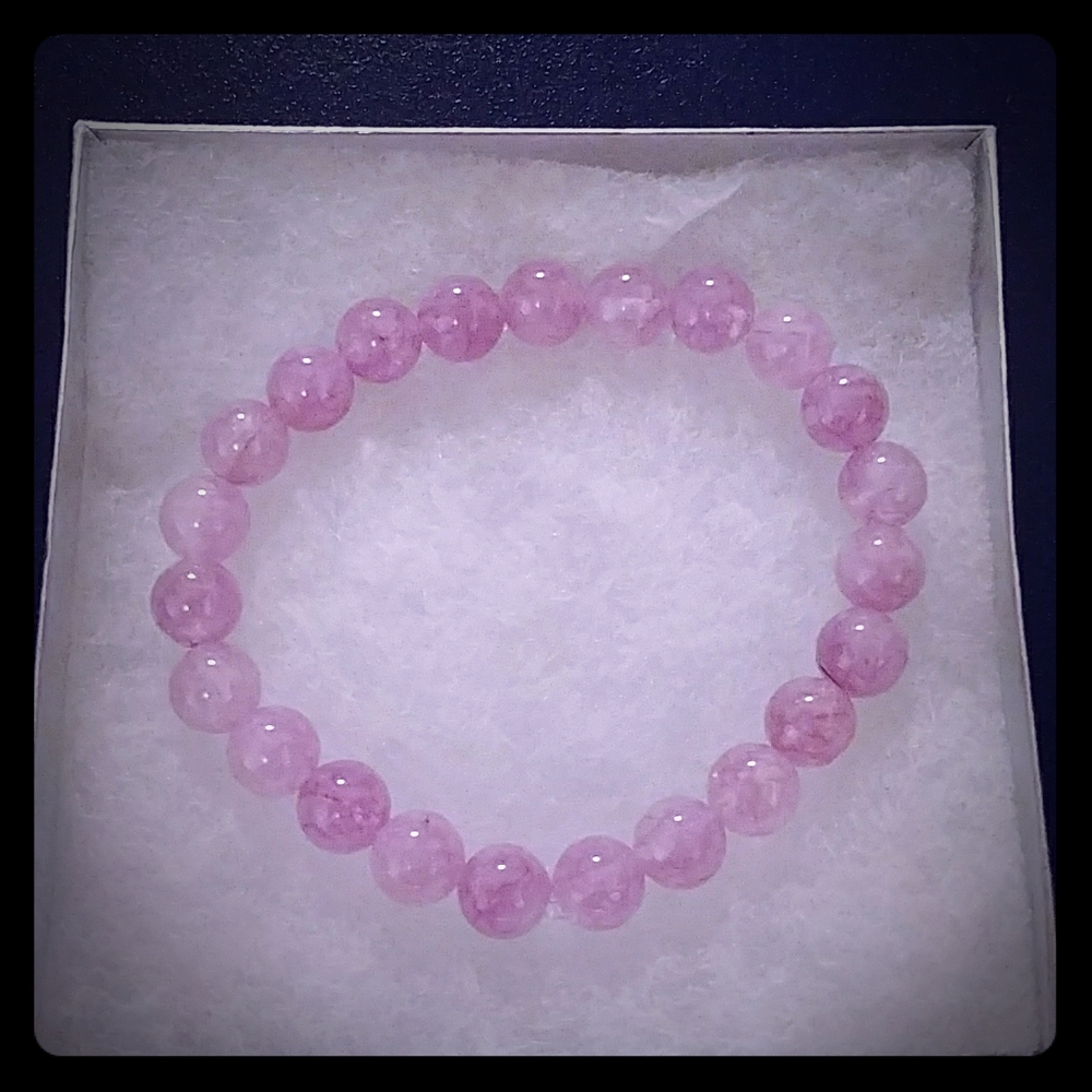 Purple Angelite Stone Bracelet